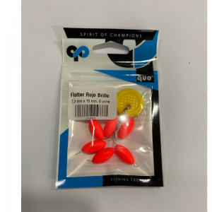 Flotter Rojo Brillo QUO, 7.3X15 mm
