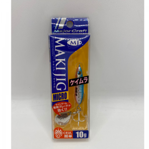 MAKI JIG MICRO DE MAJOR CRAFT 10GRAMOS Keimura Blue Pink Iwashi (UV)