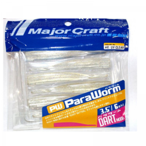Major Craft Para Worm Dart 1.6'' Keimura Clear