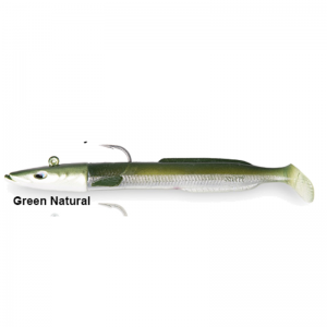 SEÑUELO YKR softbaits HAPPY EEL 100 MM / 15 GRS GREEN NATURAL
