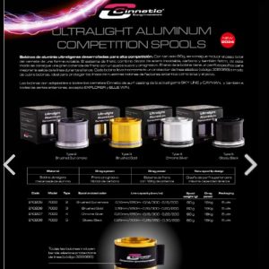 Bobina carrete cinnetic Type 3 ORO Sky line , Cayman , Explorer y Blue win