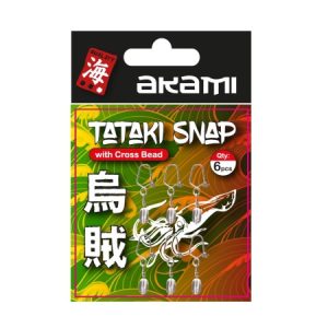 TATAKI SNAP WITH CROSS BEAD