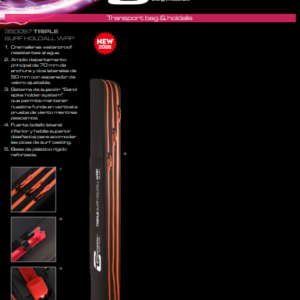 Funda cañas Cinnetic Triple Surf